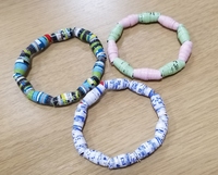 ペーパービーズブレスレット