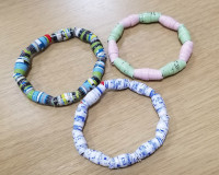 出張ワークショップで作る、製作物の見本写真